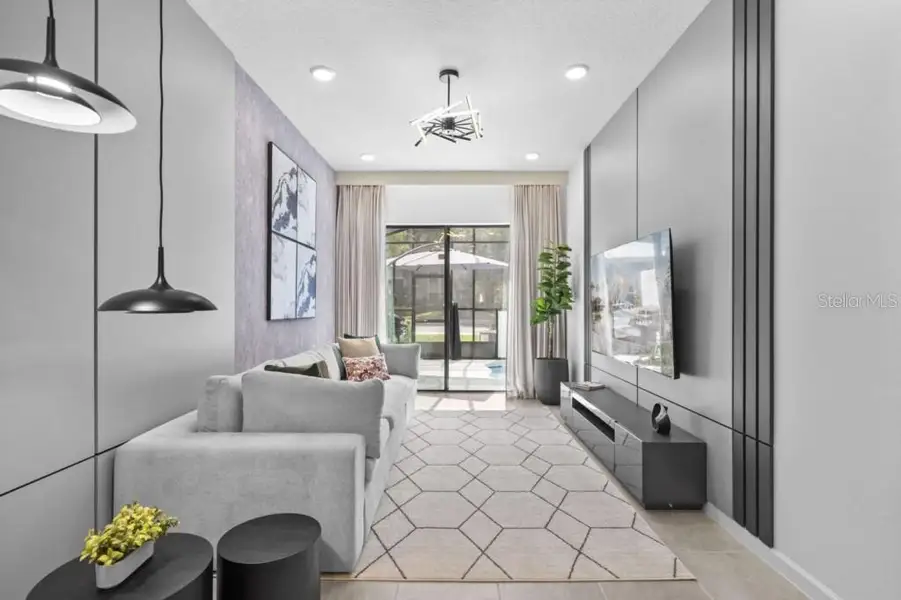 Furnished interior view inside a new home in , Orlando (Image 6). Furnished interior view inside a new home in , Orlando (Image 6).