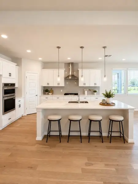 Representative furnished interior of a home built from the Keystone 2600 SH by Saratoga Homes in Townsen Landing, Humble (Image 3).