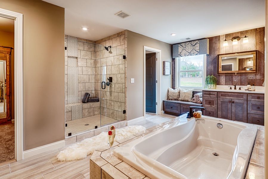 Furnished interior view inside a new home in The Estates and Meadows at Floyds Fork, Louisville (Image 20).