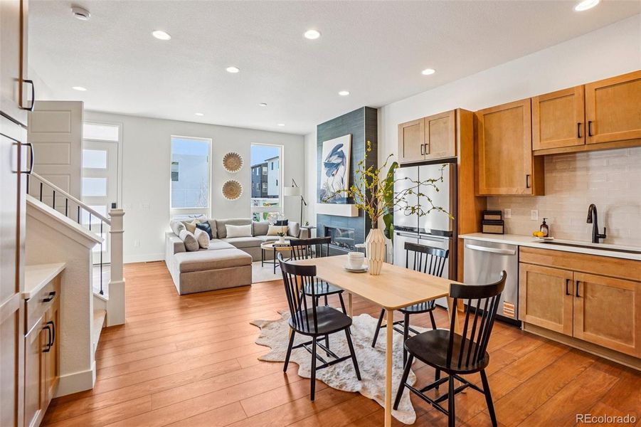 Furnished interior view inside a new home in Loretto Heights - Rise Collection, Denver (Image 12).