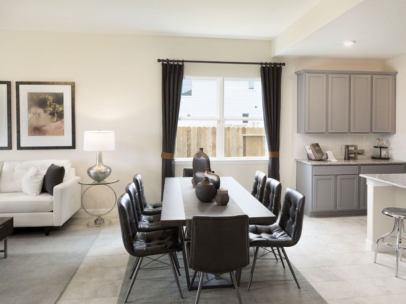 Furnished interior view inside a new home in Heights of Barbers Hill, Baytown (Image 4).