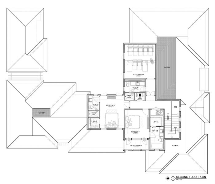 2D floor plan layout of this home in , Delray Beach, FL (Image 5).