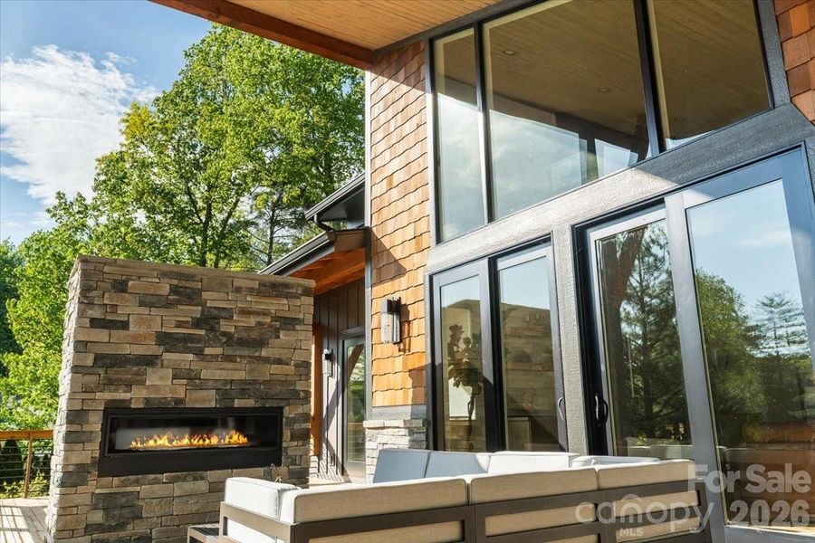 Exterior details and patio area of a home in , Brevard (Image 23).