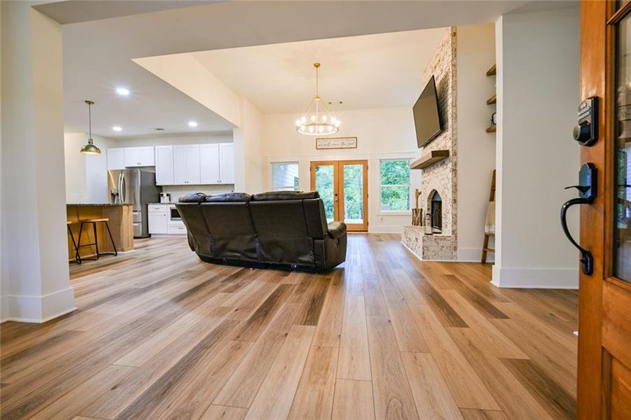 Furnished interior view inside a new home in , Monticello (Image 16).