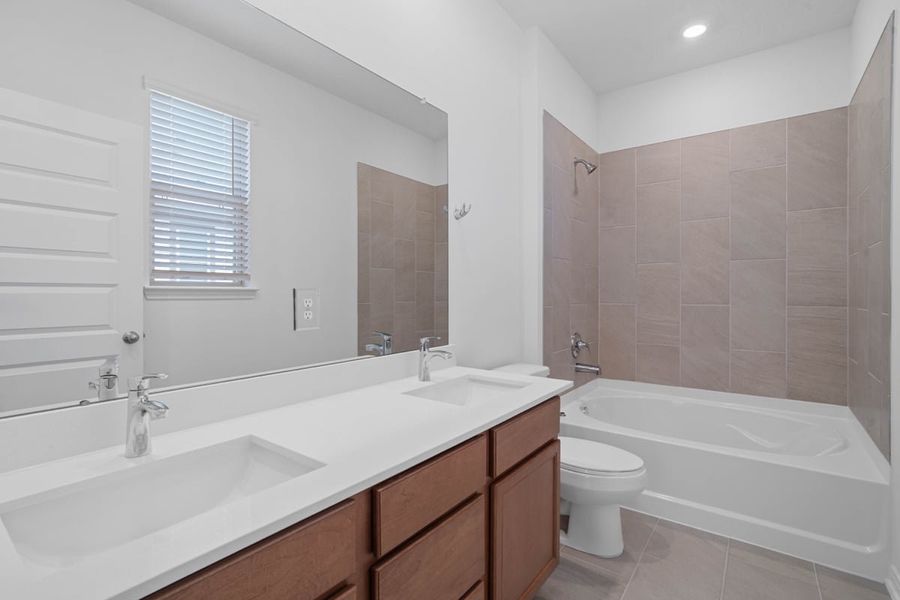 Furnished interior view inside a new home in Mustang Ridge, Magnolia (Image 9).