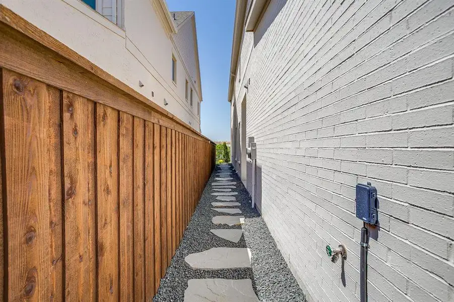 Exterior details and patio area of a home in , Fort Worth (Image 4). Exterior details and patio area of a home in , Fort Worth (Image 4).