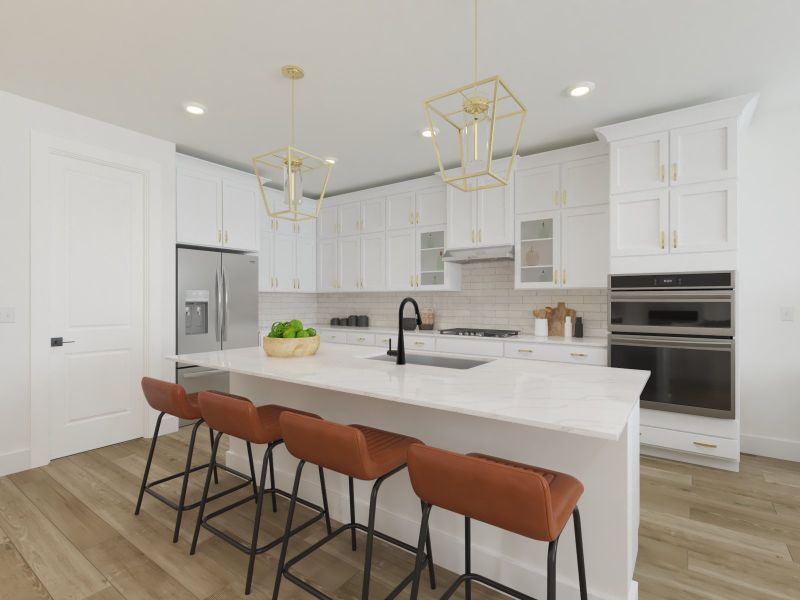 Skip takeout and prep dinner in the well-appointed kitchen.