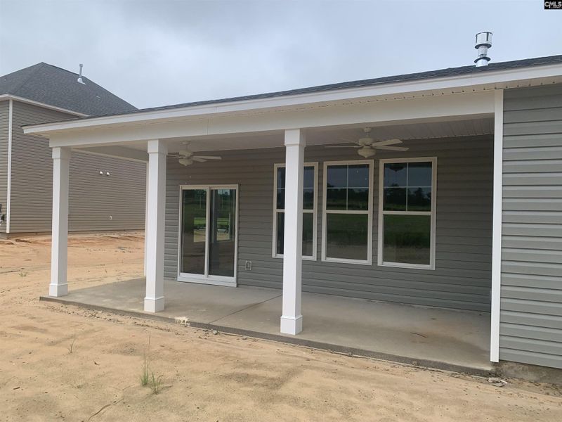 Front exterior of a new home in Peachtree Hills, Lexington, SC, highlighting curb appeal (Image 2).