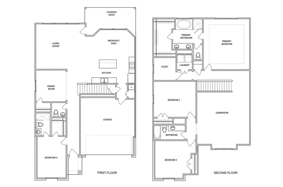 2D floor plan layout of this home in , Missouri City, TX (Image 3).