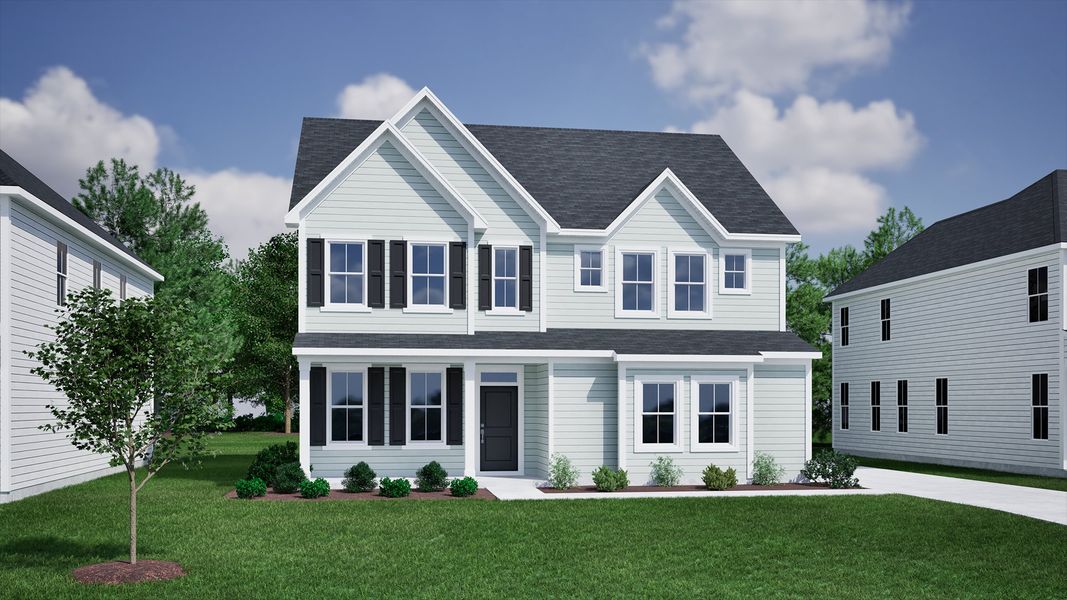 Representative exterior photo of a completed home built from the Mulberry - Vanguard Collection by Mungo Homes in Hanes Lake, Winston-Salem, NC (Image 12). Representative exterior photo of a completed home built from the Mulberry - Vanguard Collection by Mungo Homes in Hanes Lake, Winston-Salem, NC (Image 12).