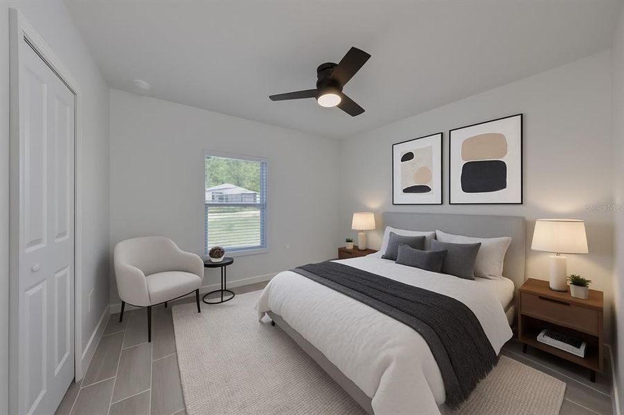 Furnished interior view inside a new home in , Tampa (Image 38). Furnished interior view inside a new home in , Tampa (Image 38).