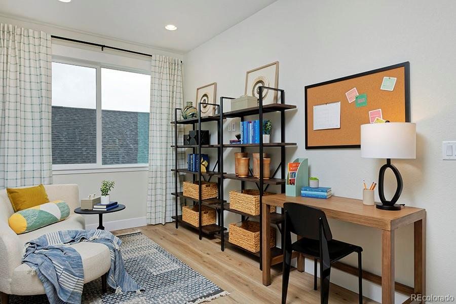 Furnished interior view inside a new home in Lyric at RidgeGate, Lone Tree (Image 9).