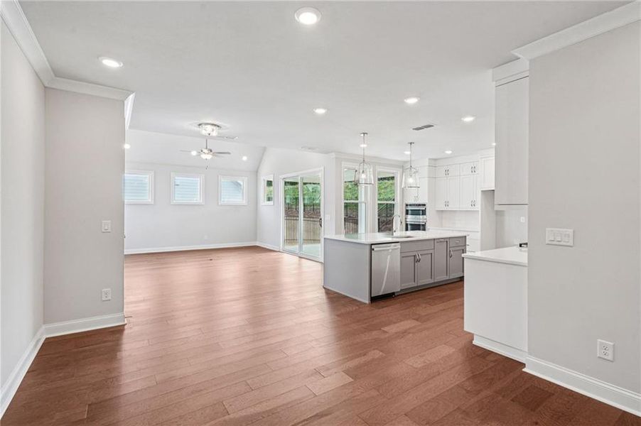 Spacious, unfurnished interior of a new home in Promenade at Sawnee Village, Cumming (Image 12).