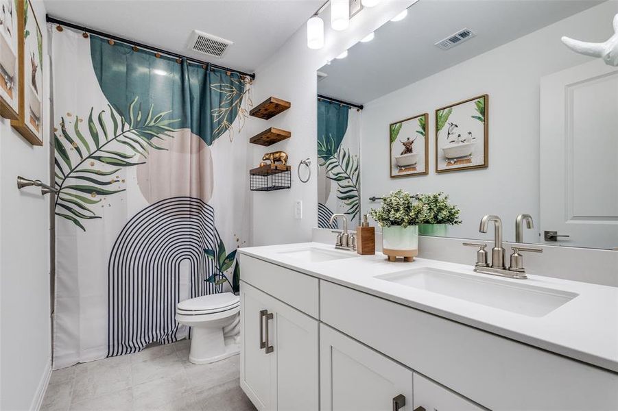 Furnished interior view inside a new home in Ashford Park - Texana Series, Corinth (Image 14).