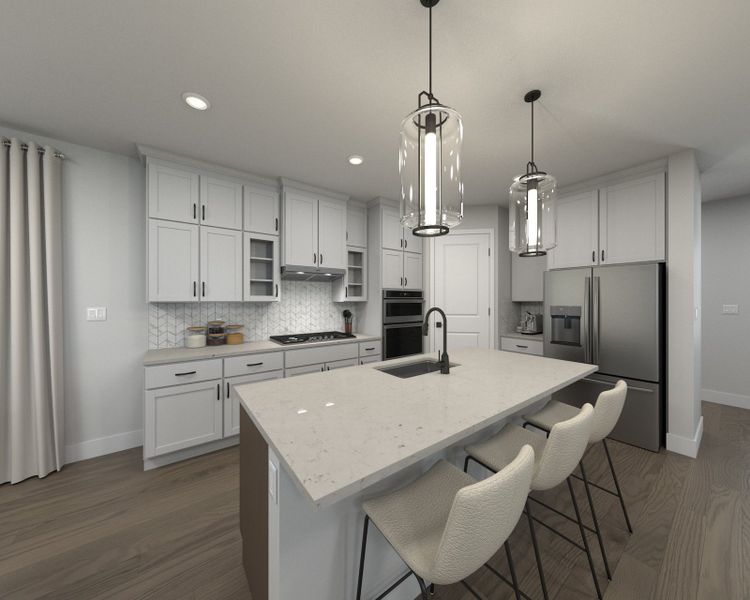 Skip takeout and prep dinner in the well-appointed kitchen.