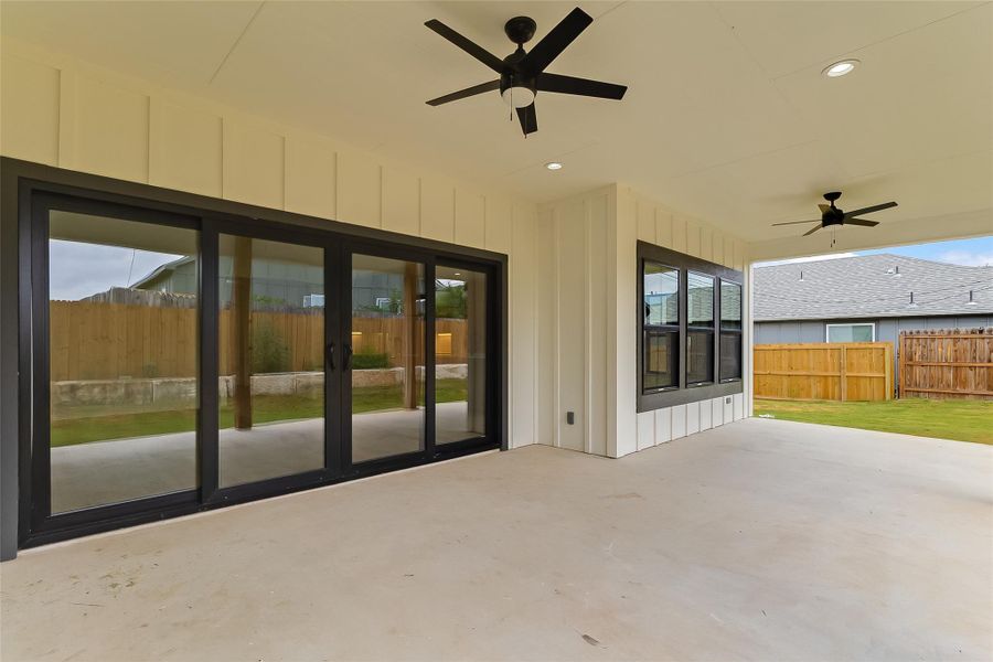 Exterior details and patio area of a home in , Cottonwood Shores (Image 25).