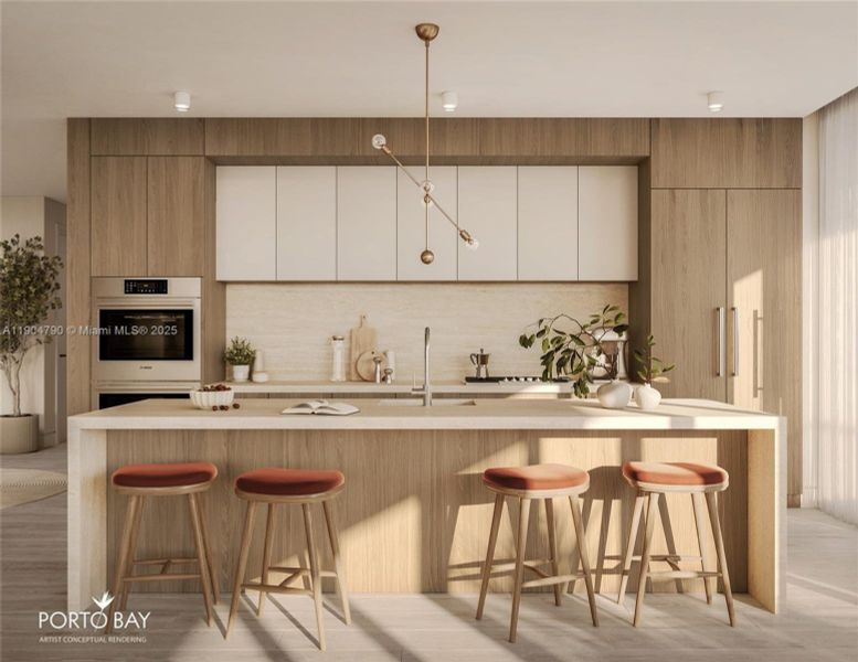 Furnished interior view inside a new home in , Bay Harbor Islands (Image 5).