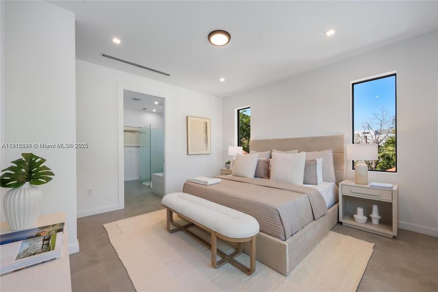 Furnished interior view inside a new home in , Miami (Image 13).