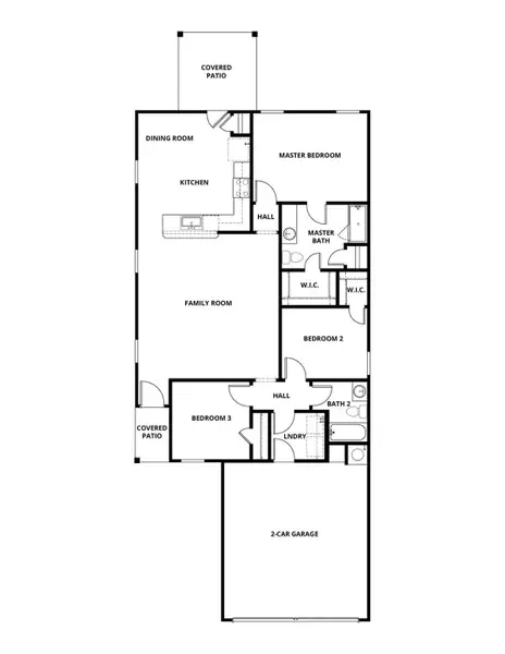 2D floor plan layout of this home in Sweetwater Ridge, Conroe, TX (Image 3).