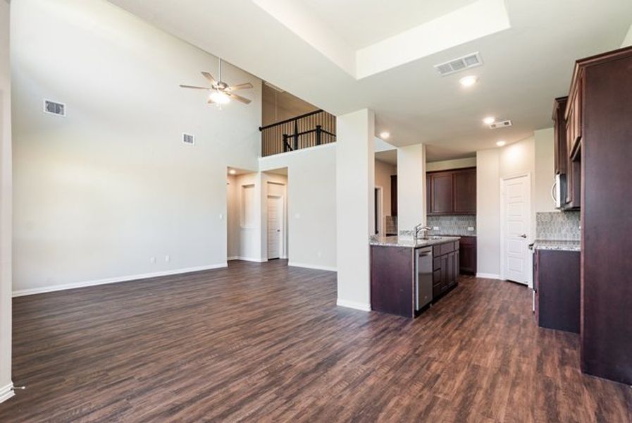 Furnished interior view inside a new home in Courts Of Bonnie Brae, Denton (Image 5).