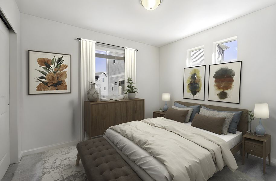 Furnished interior view inside a new home in Banning Lewis Ranch, Colorado Springs (Image 5).