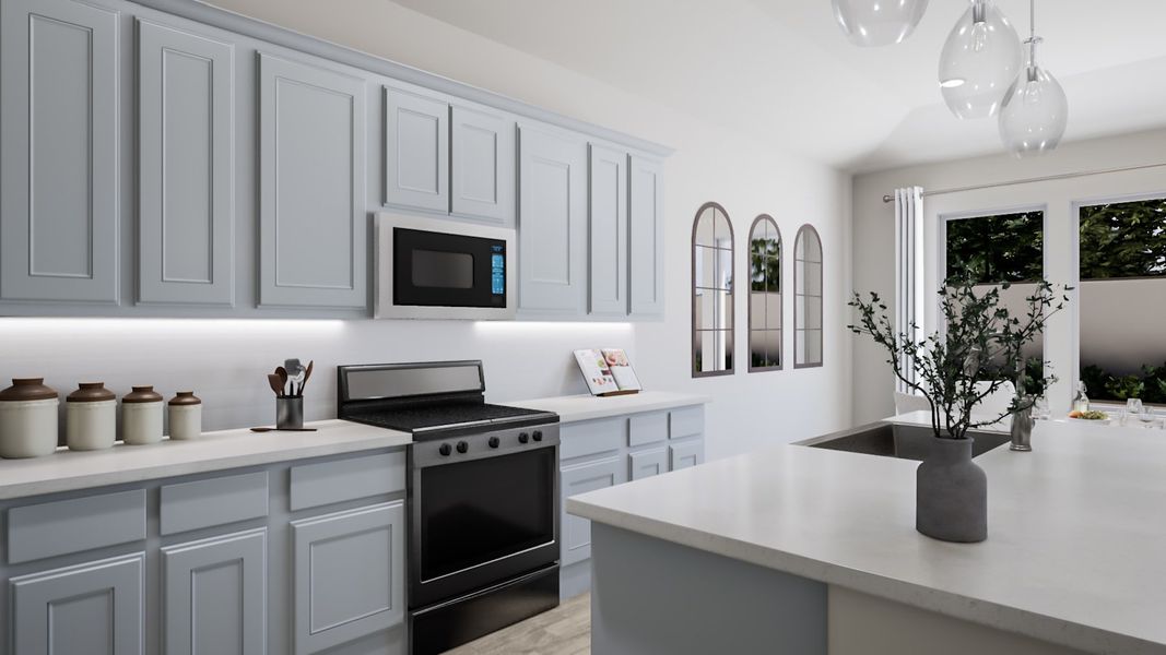 Representative furnished interior of a home built from the Bryson by Tri Pointe Homes in Painted Tree, McKinney (Image 10).