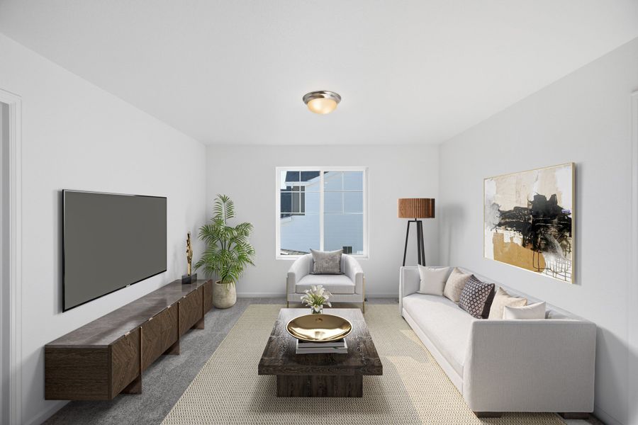 Furnished interior view inside a new home in The Town Collection at Independence, Elizabeth (Image 5).