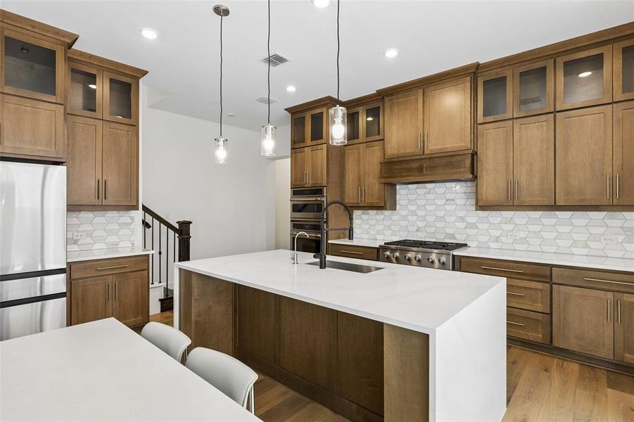 Furnished interior view inside a new home in Fields Villas - Darling Homes, Frisco (Image 5).