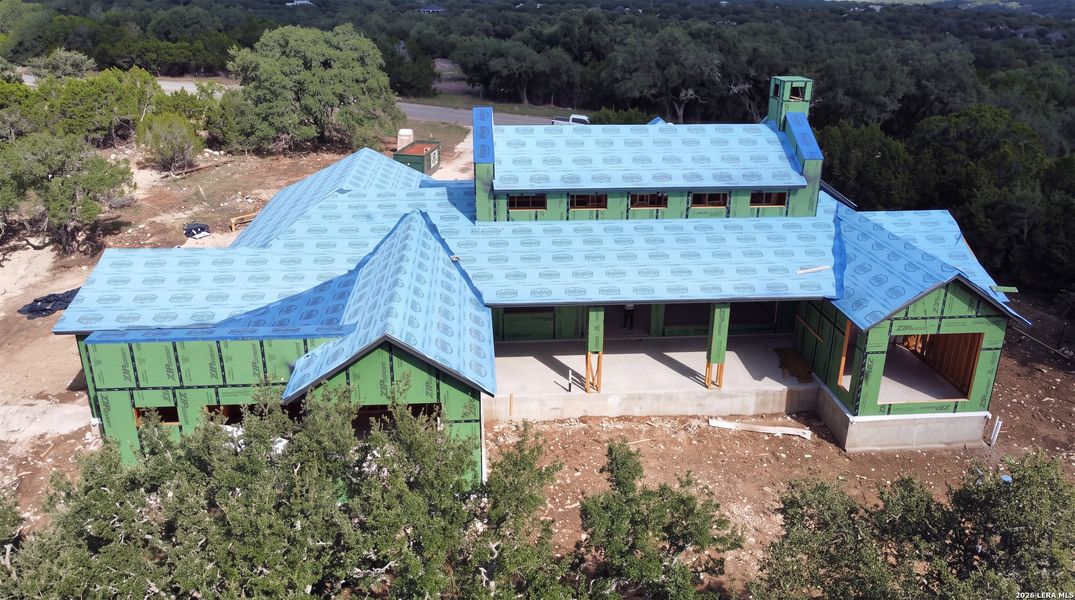 In-progress construction of a new home in , Boerne, TX (Image 16).