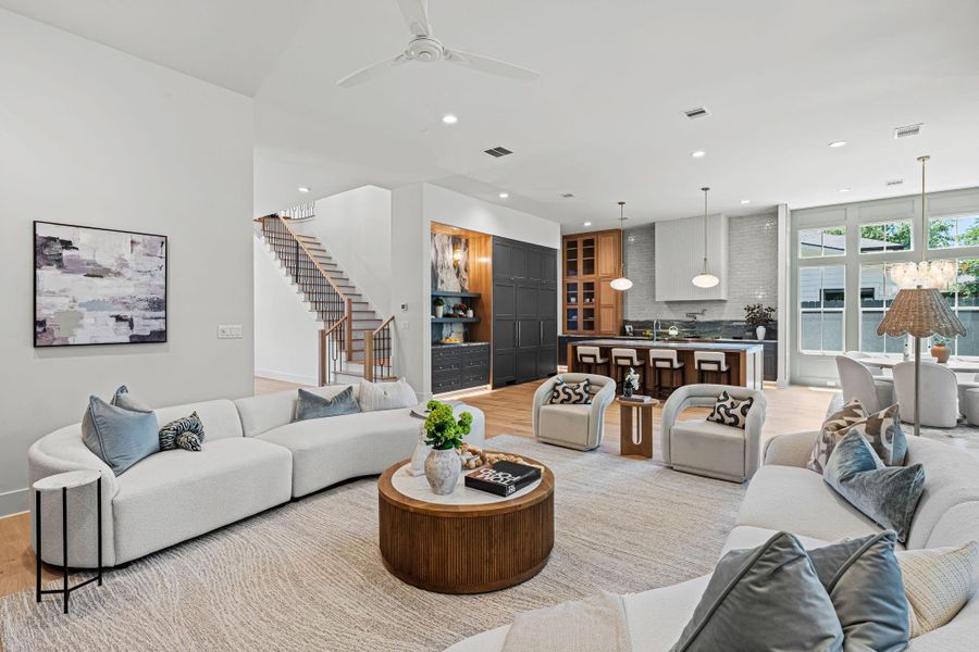 Furnished interior view inside a new home in , Houston (Image 34). Furnished interior view inside a new home in , Houston (Image 34).