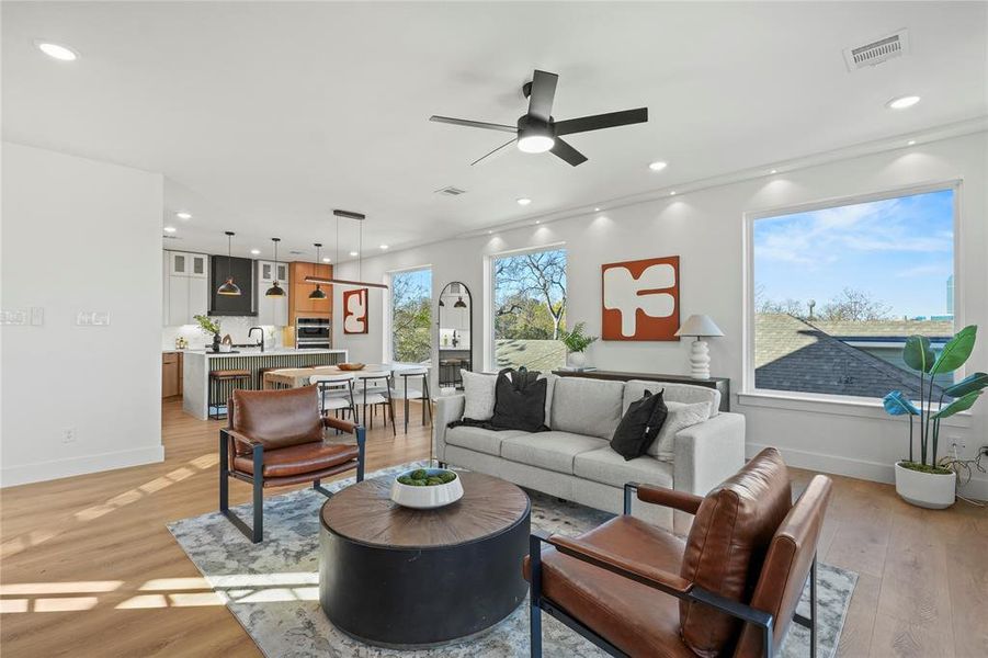 Furnished interior view inside a new home in , Dallas (Image 8).