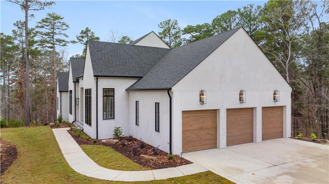 Front exterior of a new home in , Greensboro, GA, highlighting curb appeal (Image 30). Front exterior of a new home in , Greensboro, GA, highlighting curb appeal (Image 30).