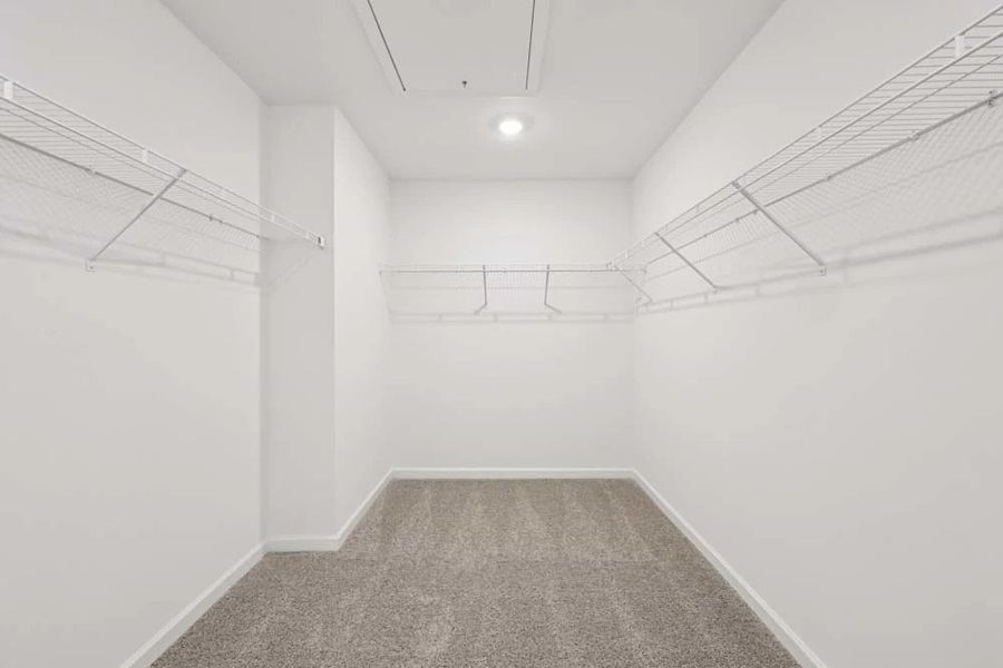 Spacious Primary Bedroom Walk-In Closet