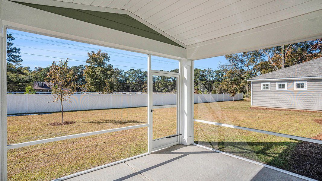 Exterior details and patio area of a home in Haven View, Murrells Inlet (Image 4).