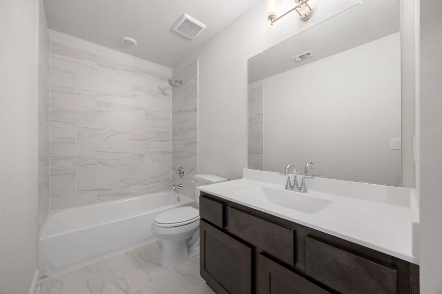 Furnished interior view inside a new home in Lariat, Liberty Hill (Image 10). Furnished interior view inside a new home in Lariat, Liberty Hill (Image 10).