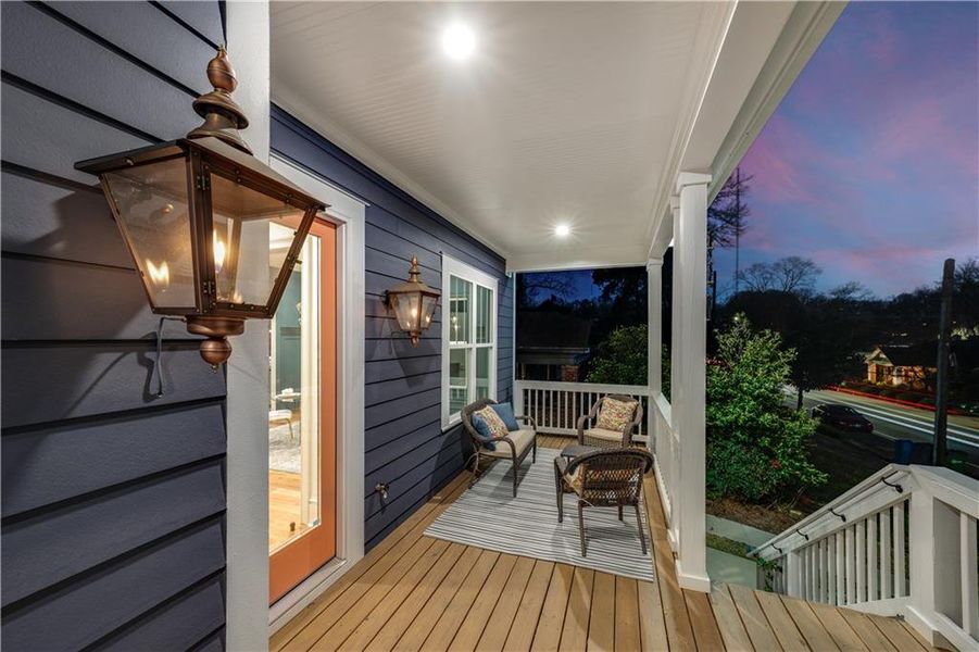 Exterior details and patio area of a home in , Atlanta (Image 28).