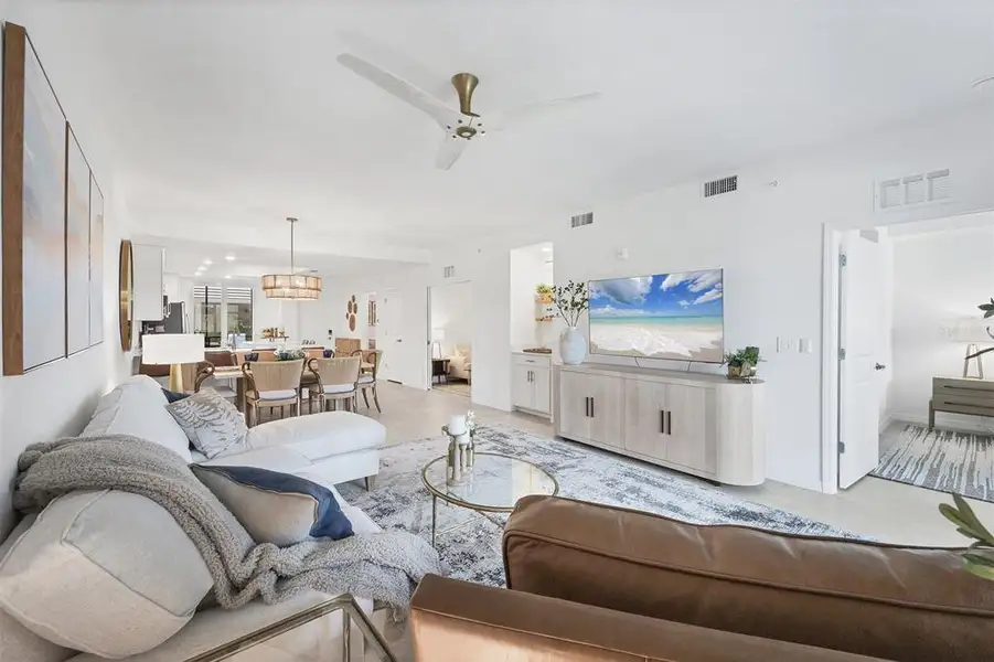 Furnished interior view inside a new home in , Venice (Image 15). Furnished interior view inside a new home in , Venice (Image 15).