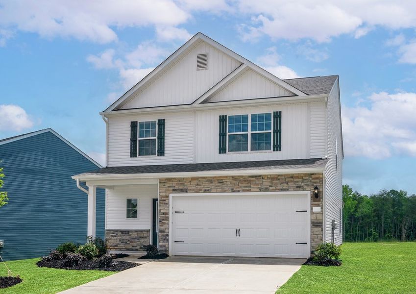 Angled view of the Camden floor plan