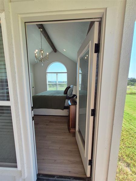 Exterior details and patio area of a home in , Bluff Dale (Image 3).