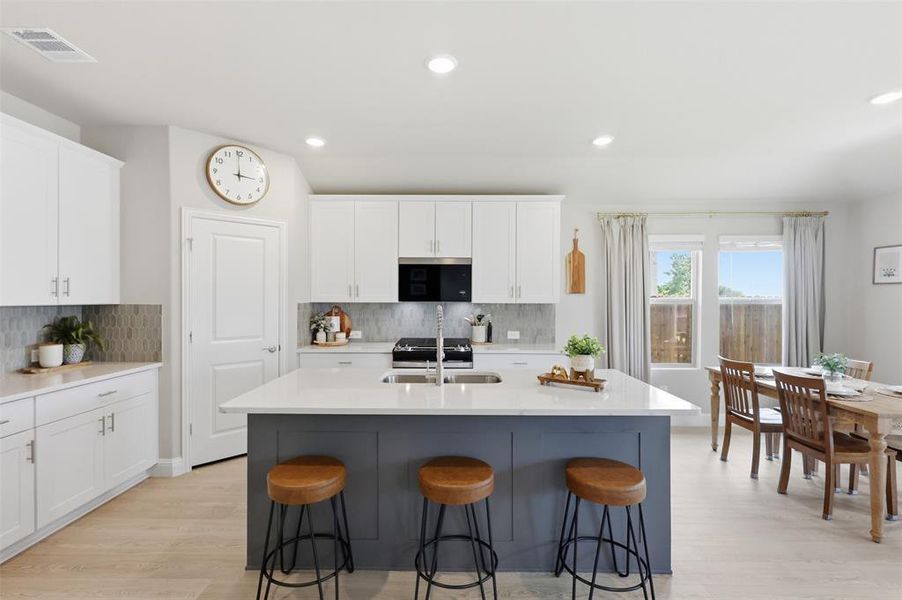 Furnished interior view inside a new home in Tesoro at Chisholm Trail Ranch, Crowley (Image 13).