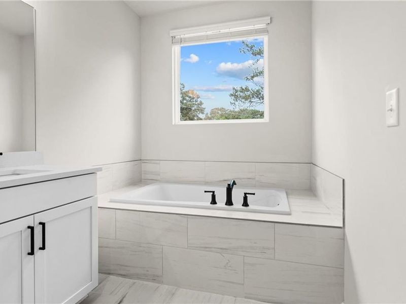 Furnished interior view inside a new home in Kelly Preserve, Loganville (Image 14).