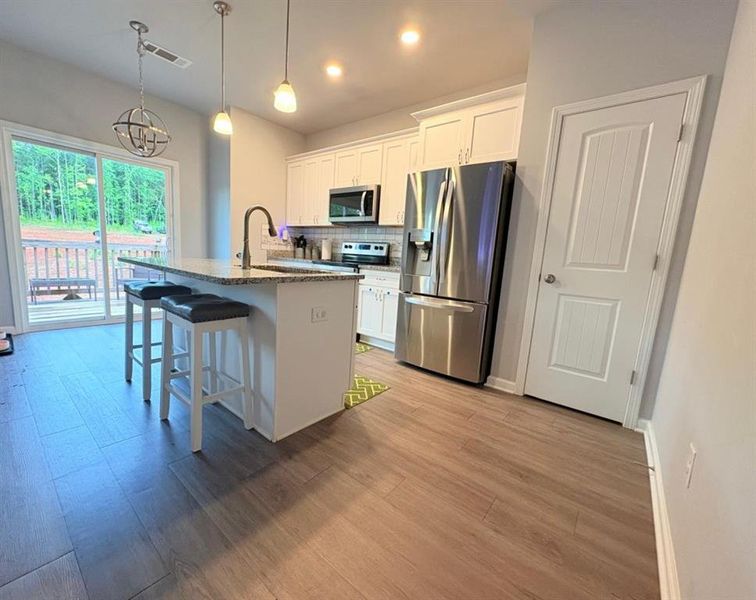 Furnished interior view inside a new home in , Clarkesville (Image 11).