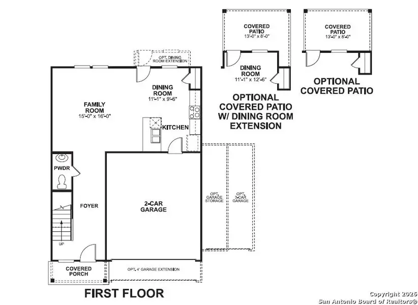 2D floor plan layout of this home in Paloma Park, Converse, TX (Image 4).