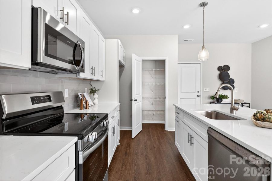 Furnished interior view inside a new home in , Charlotte (Image 10). Furnished interior view inside a new home in , Charlotte (Image 10).