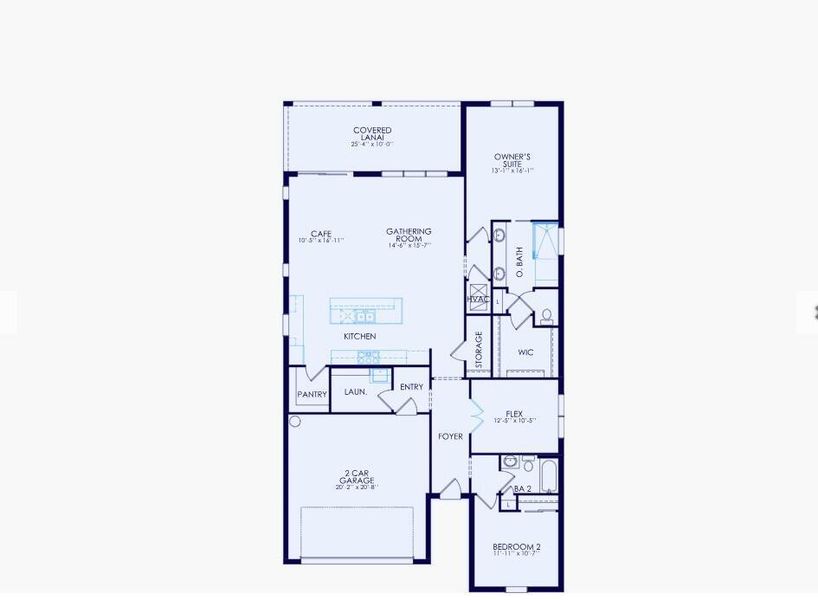 2D floor plan layout of this home in , Port St. Lucie, FL (Image 3).
