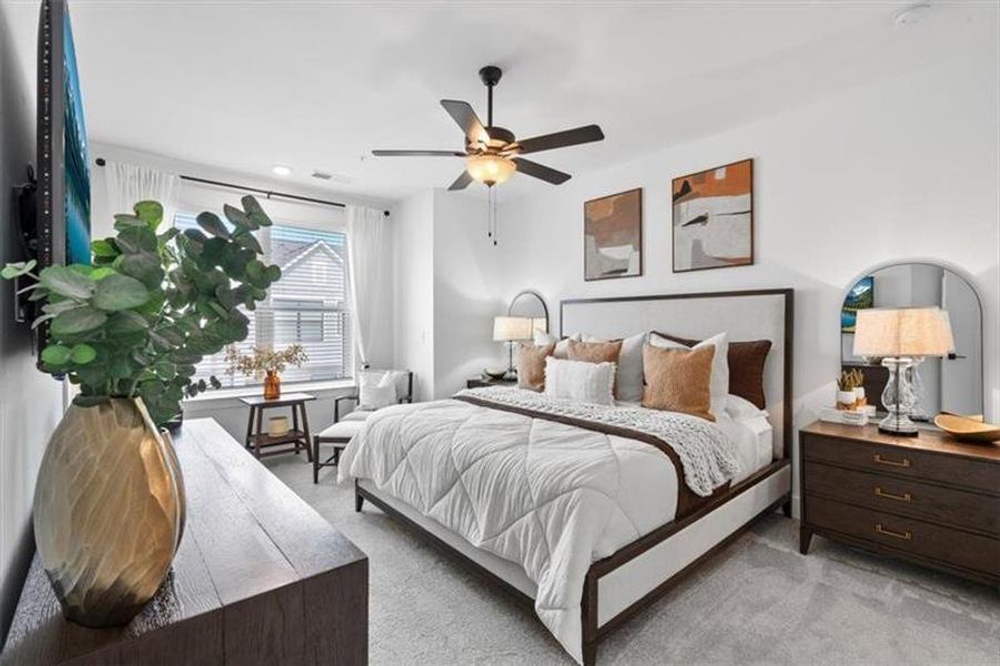 Furnished interior view inside a new home in , Roswell (Image 21).