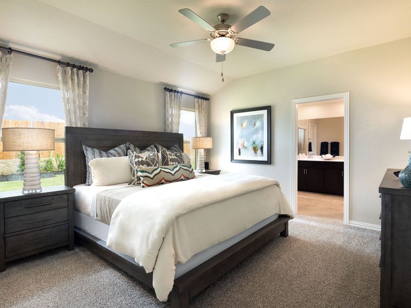 Enjoy our primary bedroom oasis in the Oleander