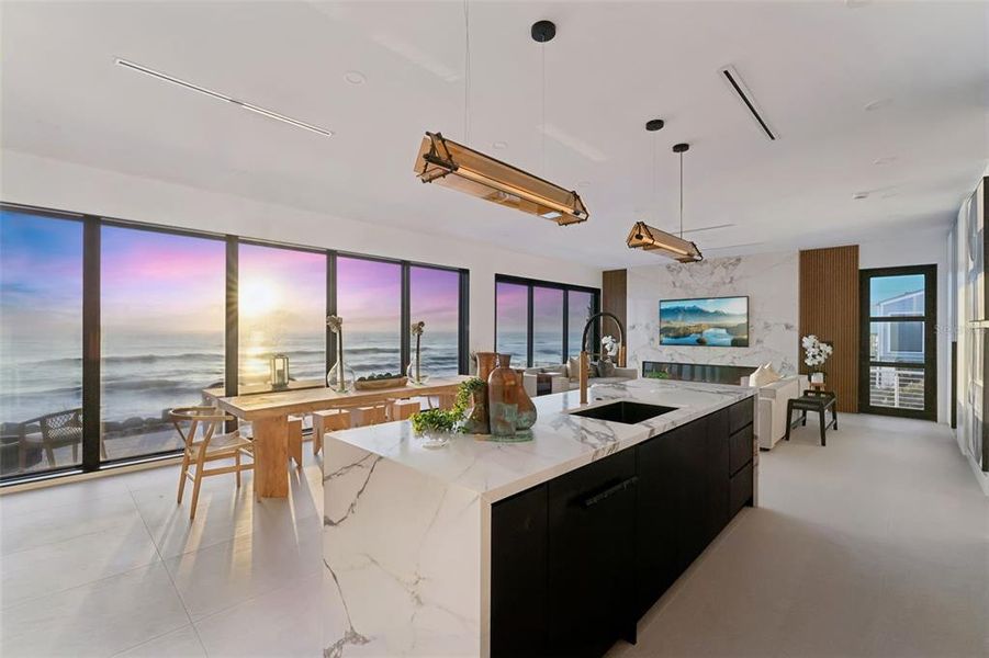 Furnished interior view inside a new home in , New Smyrna Beach (Image 18).