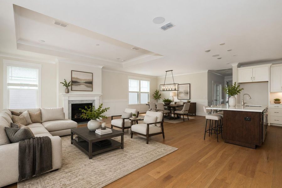 Furnished interior view inside a new home in , Charleston (Image 16).