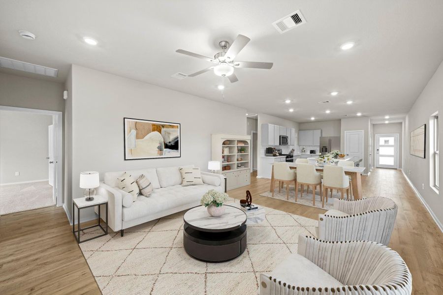 Furnished interior view inside a new home in Windrose Green, Angleton (Image 7).
